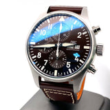 IWC Pilot's Watch Chronograph Edition Brown Dial Brown Leather Strap Watch for Men - IW377713 Authentic Buy Shop Now