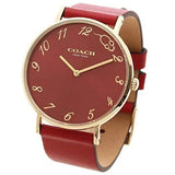Coach Perry Red Dial Red Leather Strap Watch for Women - 14503486 Authentic Buy Shop Now