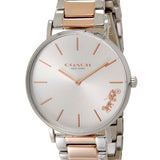 Coach Perry Silver Dial Two Tone Steel Strap Watch for Women - 14503346 Authentic Buy Shop Now