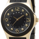 Marc Jacobs Pelly Black Dial Black Silicone Strap Watch for Women - MBM2540 Authentic Buy Shop Now