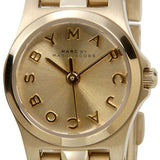 Marc Jacobs Henry Dinky Gold Dial Gold Steel Strap Watch for Women - MBM3199 Authentic Buy Shop Now
