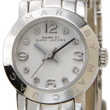 Marc Jacobs Amy Dinky White Dial Silver Steel Strap Watch for Women - MBM3225 Authentic Buy Shop Now