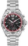 Tag Heuer Formula 1 Chronograph Black Dial Silver Steel Strap Watch for Men - CAZ101Y.BA0842 Authentic Buy Shop Now