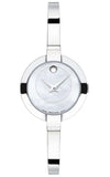 Movado Bela Mother of Pearl Dial Silver Steel Strap Watch For Women - 0606616 Authentic Buy Shop Now