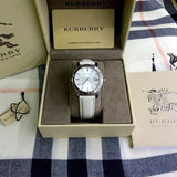 Burberry The City White Dial White Leather Strap Watch for Women - BU9128 Authentic Buy Shop Now
