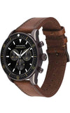 Movado Heritage Series 29mm Calendoplan Chronograph Black Dial Brown Leather Strap Watch For Men - 3650060 Authentic Buy Shop Now