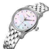 Mido Baroncelli Automatic Mother Of Pearl Dial Silver Steel Strap Watch For Women - M7600.4.69.1 Authentic Buy Shop Now