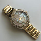 Michael Kors Kerry Mother of Pearl Dial Gold Steel Strap Watch for Women - MK3396 Authentic Buy Shop Now