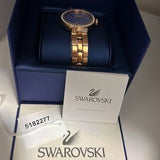 Swarovski Daytime Glittering Blue Dial Rose Gold Steel Strap Watch for Women - 5182277 Authentic Buy Shop Now