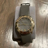 Marc Jacobs Amy Grey Dial Grey Leather Strap Watch for Women - MBM1153 Authentic Buy Shop Now