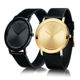 Movado Sapphire Black Dial Black Leather Strap Watch for Men - 606884 Authentic Buy Shop Now
