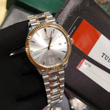 Tudor Style Automatic Silver Dial Two Tone Steel Strap Watch for Men - M12713-0003 Authentic Buy Shop Now