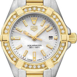 Tag Heuer Aquaracer Diamonds Mother of Pearl Dial Two Tone Steel Strap Watch for Women - WBD1421.BB0321 Authentic Buy Shop Now