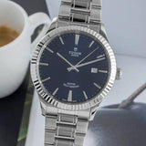 Tudor Style Automatic Blue Dial Silver Steel Strap Watch for Men - M12710-0013 Authentic Buy Shop Now