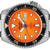 Seiko 5 Sports Automatic Orange Dial Silver Steel Strap Watch For Men - SRPD59K1 Authentic Buy Shop Now