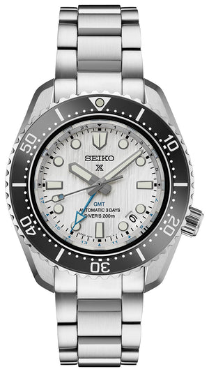 Seiko Prospex Sea Arctic Ocean GMT Limited Edition Silver Dial Silver Steel Strap Watch For Men - SPB439J1 Authentic Buy Shop Now