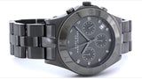 Marc Jacobs Blade Chronograph Black Dial Black Steel Strap Watch for Women - MBM3103 Authentic Buy Shop Now