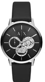 Armani Exchange Cayde Chronograph Black Dial Black Leather Strap Watch for Men - AX2745 Authentic Buy Shop Now
