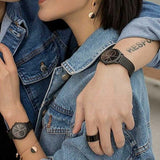 Calvin Klein Minimal Black Dial Black Mesh Bracelet Watch for Women - K3M5245X Authentic Buy Shop Now