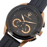 Maserati Traguardo 45mm Black Dial Watch Black Strap For Men - R8871612025 Authentic Buy Shop Now