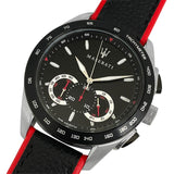 Maserati Traguardo Black Dial Black Leather Strap Watch For Men - R8871612028 Authentic Buy Shop Now