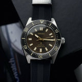 Seiko Prospex 1965 Diver's Modern Re-Interpretation Automatic Brown Dial Black Rubber Strap Watch For Men - SPB147J1 Authentic Buy Shop Now