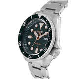Seiko 5 Sports Automatic Analog Green Dial Silver Steel Strap Watch For Men - SRPD63K1 Authentic Buy Shop Now