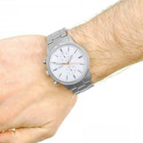 Fossil Townsman White Dial Silver Steel Strap Watch for Men - FS5346 Authentic Buy Shop Now