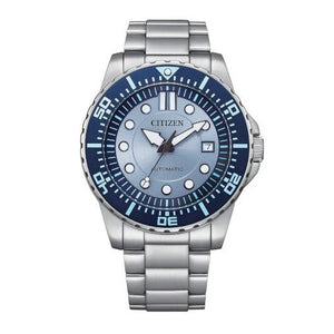 Citizen Mechanical Automatic Blue Dial Silver Steel Strap Watch for Men - NJ0178-81M Authentic Buy Shop Now