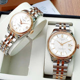 Tissot Ballade Powermatic 80 Mother of Pearl Silver Dial Two Tone Steel Strap Watch For Women - T108.208.22.117.00 Authentic Buy Shop Now