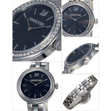 Swarovski Daytime Rhinestone Grey Dial Silver Steel Strap Watch for Women - 5213681 Authentic Buy Shop Now