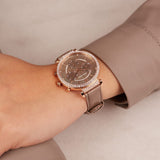 Swarovski Passage Chrono Grey Dial Grey Leather Strap Watch for Women - 5580348 Authentic Buy Shop Now