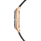 Swarovski Octea Nova Black Dial Black Leather Strap Watch for Women - 5650033 Authentic Buy Shop Now