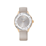 Swarovski Octea Nova Grey Dial Grey Leather Strap Watch for Women - 5295326 Authentic Buy Shop Now