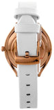 Swarovski Crystalline Aura Silver Dial White Leather Strap Watch for Women - 5519453 Authentic Buy Shop Now