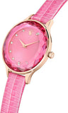 Swarovski Octea Nova Pink Dial Pink Leather Strap Watch for Women - 5650030 Authentic Buy Shop Now