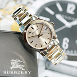 Burberry The City Gold Dial Gold Steel Strap Watch for Women - BU9227 Authentic Buy Shop Now