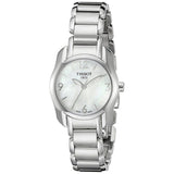 Tissot T Wave Mother of Pearl Dial Two Tone Steel Strap Watch For Women - T023.210.11.117.00 Authentic Buy Shop Now