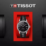 Tissot Le Locle Powermatic 80 Black Dial Black Leather Strap Watch For Men - T006.407.16.053.00 Authentic Buy Shop Now