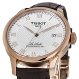 Tissot Le Locle Powermatic 80 Silver Dial Brown Leather Strap Watch For Men - T006.407.36.033.00 Authentic Buy Shop Now