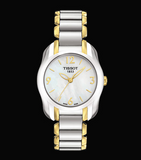 Tissot T Wave Mother of Pearl Dial Two Tone Steel Strap Watch for Women - T023.210.22.117.00 Authentic Buy Shop Now