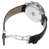 Tissot PRC 200 Chronograph Black Dial Black Leather Strap Watch For Men - T055.417.16.057.00 Authentic Buy Shop Now