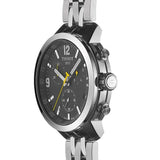 Tissot PRC 200 Chronograph Black Dial Silver Steel Strap Watch For Men - T055.417.11.057.00 Authentic Buy Shop Now