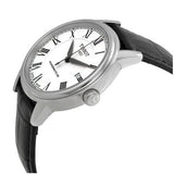 Tissot Carson Powermatic 80 White Dial Black Leather Strap Watch For Men - T085.407.16.013.00 Authentic Buy Shop Now