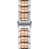 Tissot T Lady Flamingo Mother of Pearl White Dial Two Tone Steel Strap Watch For Women - T094.210.22.111.00 Authentic Buy Shop Now