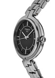 Tissot T Trend Flamingo Black Dial Silver Steel Strap Watch For Women - T094.210.11.051.00 Authentic Buy Shop Now