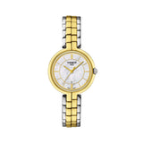 Tissot Flamingo Mother of Pearl White Dial Two Tone Steel Strap Watch For Women - T094.210.22.111.01 Authentic Buy Shop Now