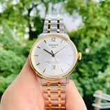 Tissot Chemin Des Tourelles Powermatic 80 Silver Dial Two Tone Steel Strap Watch For Men - T099.407.22.037.00 Authentic Buy Shop Now