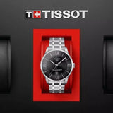 Tissot Chemin Des Tourelles Powermatic 80 Black Dial Silver Steel Strap Watch For Men - T099.407.11.058.00 Authentic Buy Shop Now