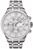 Tissot Chemin des Tourelles Automatic Chronograph White Dial Silver Steel Strap Watch for Men - T099.427.11.038.00 Authentic Buy Shop Now